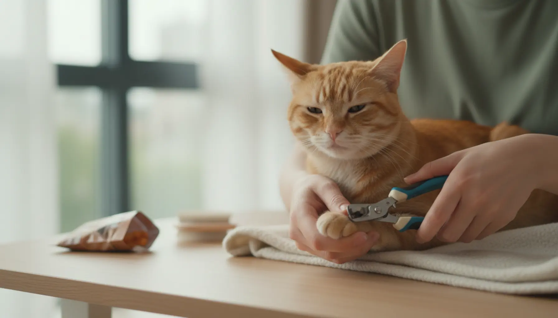 Cat claw trimming technique without stress—a practical grooming guide