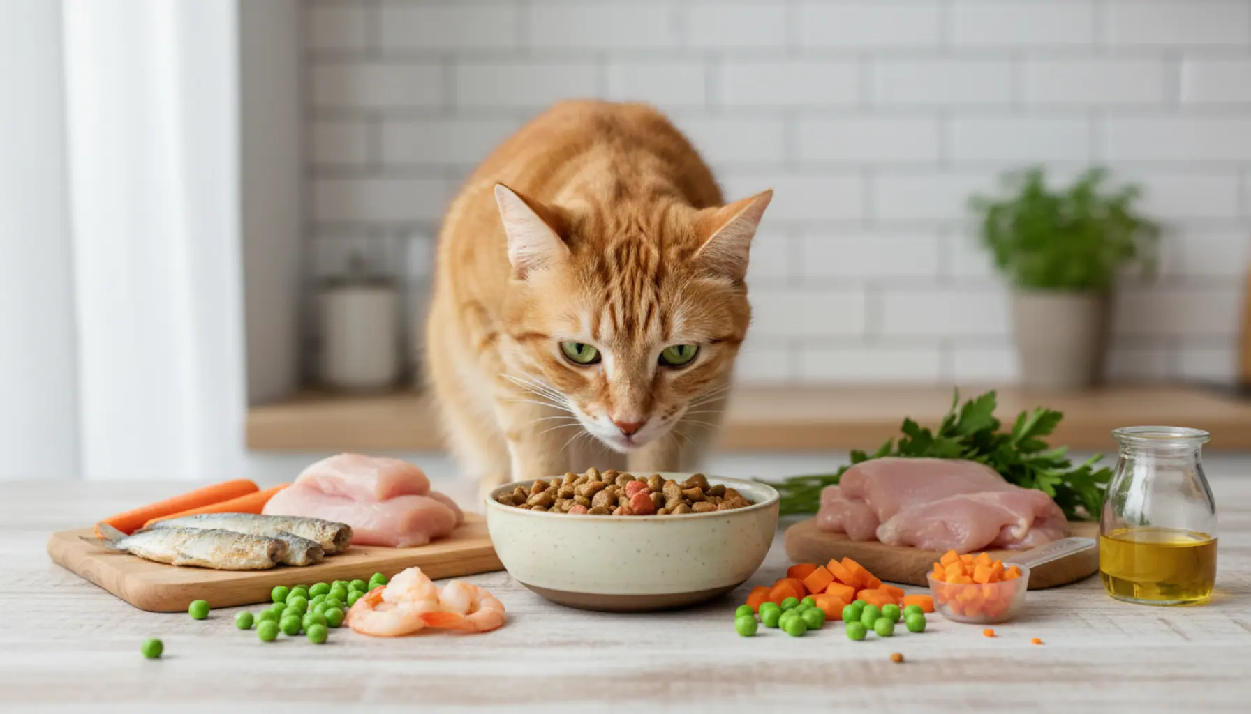 how to properly feed your cat at home, guide with key dietary ingredients