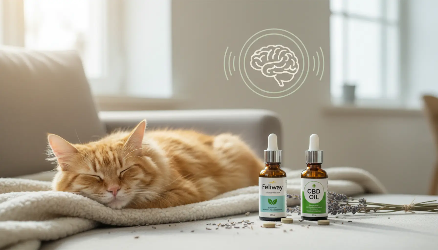 How to effectively calm your cat: pheromones, CBD and natural support methods