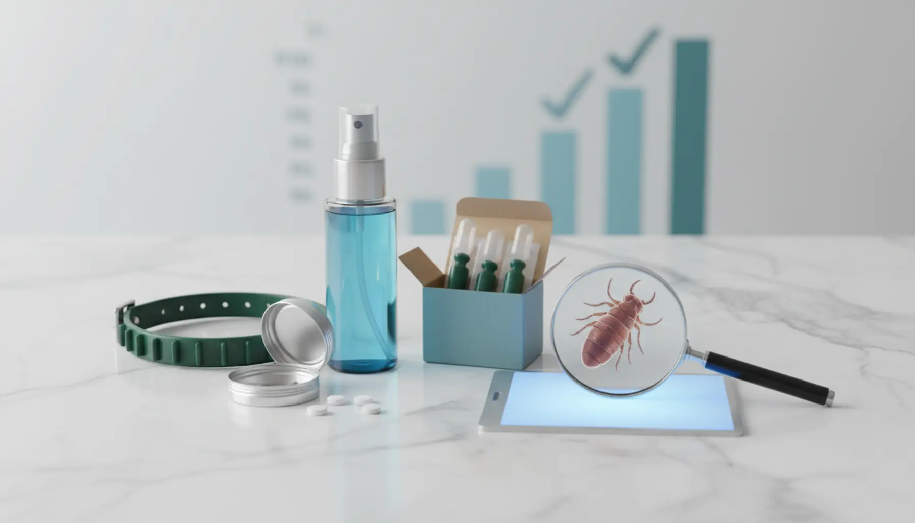 Ranking of effective flea and tick remedies for cats and dogs