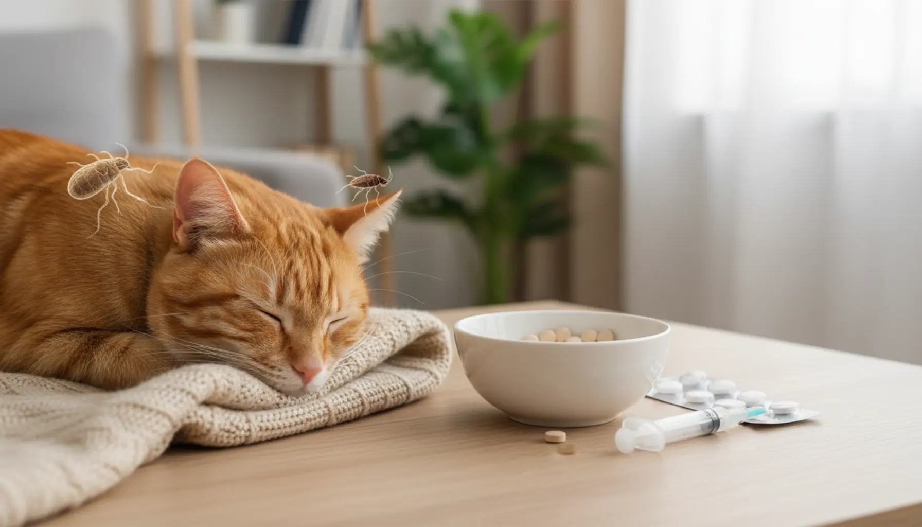 Symptoms and protection against fleas and worms in cats – effective prevention methods