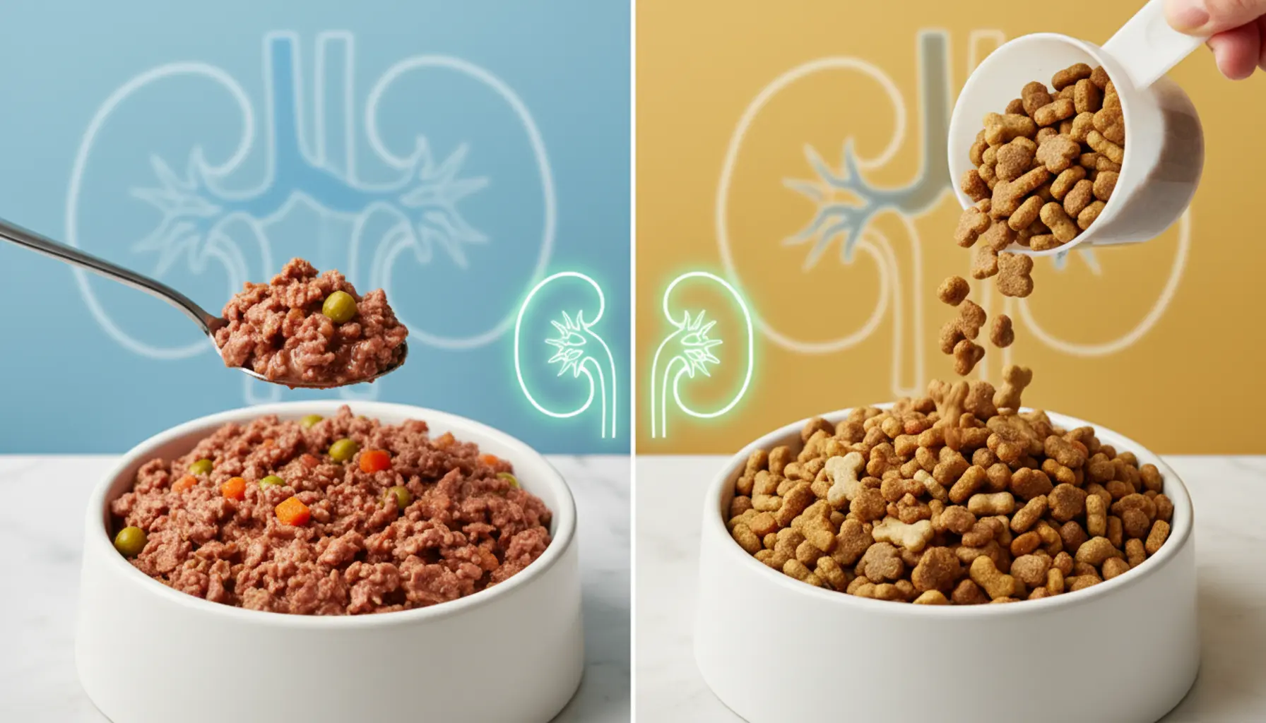 Dry or wet food for cats with kidney disease optimal diet