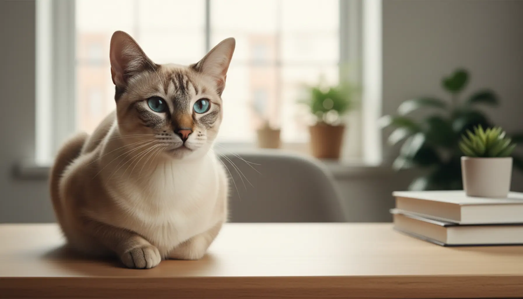 Tonkinese cat breeds, exotic and friendly domestic cat in a detailed presentation