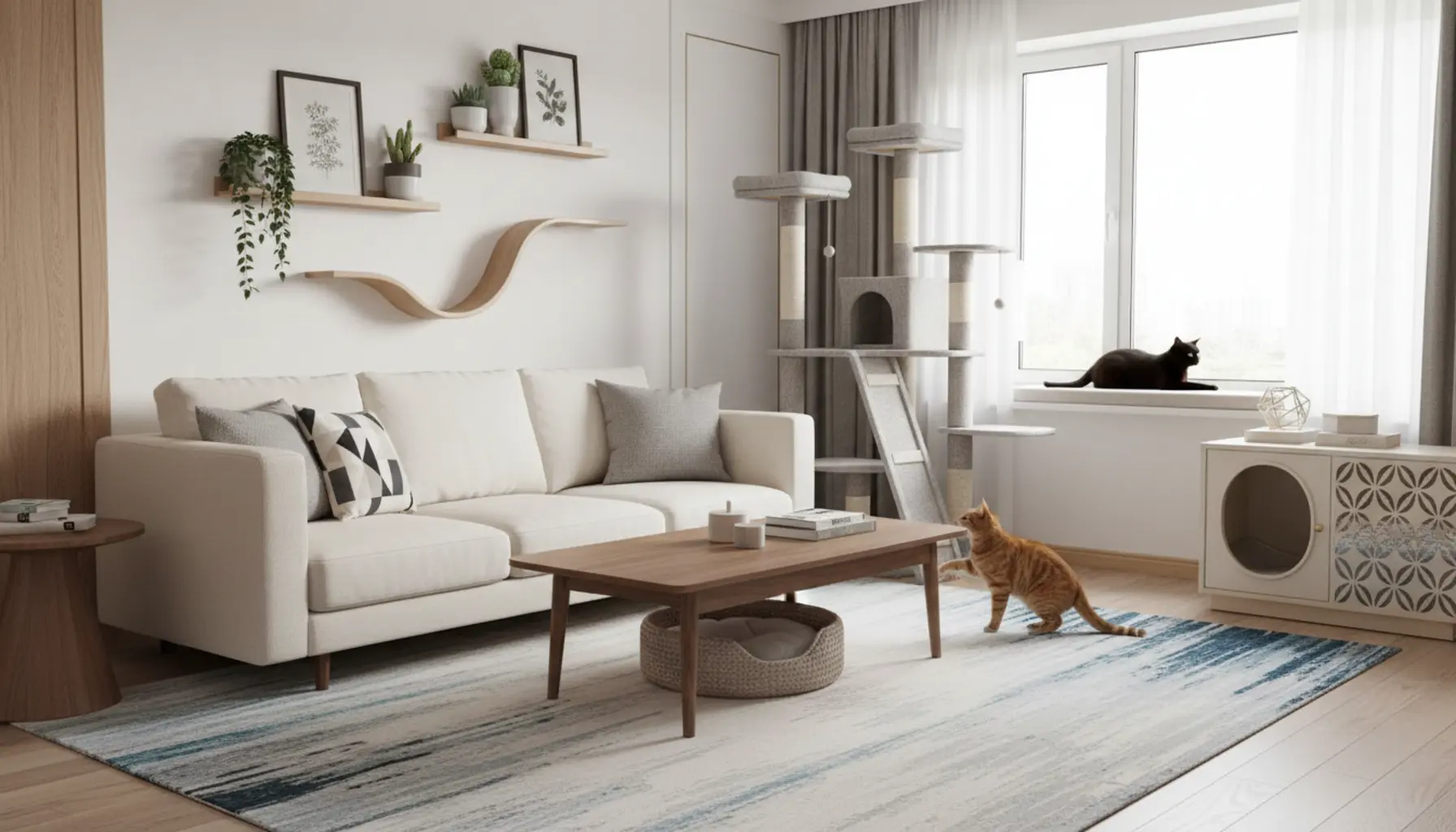 idealny koci raj w mieszkaniu funkcjonalne inspiracje dla kota