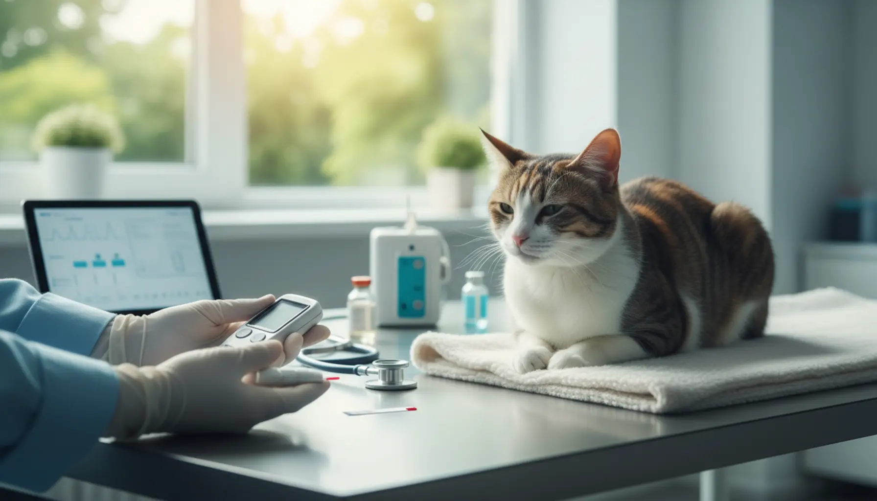 Cukrzyca u kota zdjęcie diagnostyka objawy leczenie zdrowie kota